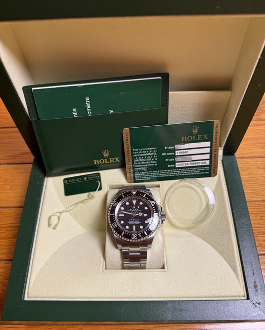 Rolex Sea-Dweller Deepsea 116660 Full Steel Black Dial 2009 (Full-Set/Serviced)