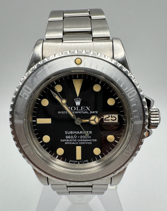 Rolex Submariner Date 1680 Full Steel MK1 Ghost Bezel 1977