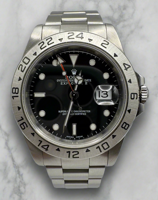 Rolex Explorer II Steel Black Dial Y Serial 2002 (Mint)