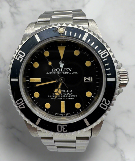 Rolex Sea-Dweller 16660 Matte Dial Heavy Patina 1981 (Full-Set/Unpolished)
