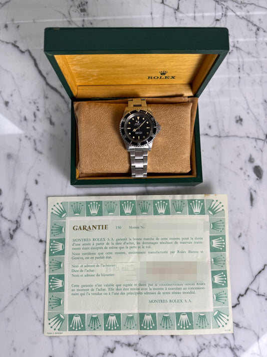 Rolex Submariner 5513 Glossy Dial Yellow Patina 1984 (Full-Set/Unpolished)
