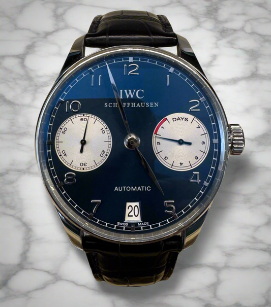IWC Portuguese Laureus Sport For Good Foundation Blue Dial Limited Edition 1000pcs 2010 (Full-Set/Unpolished)