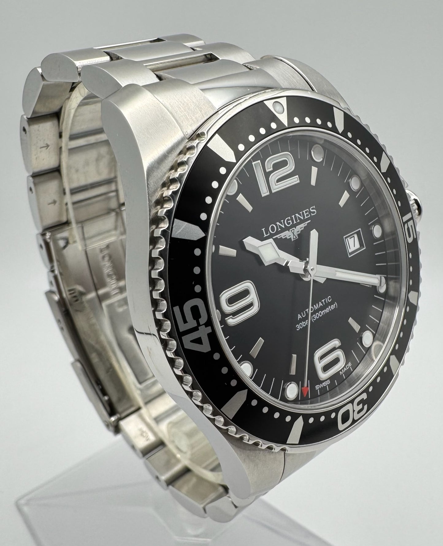 Longines HydroConquest Steel 44 Black Dial (Full-Set/Unpolished)