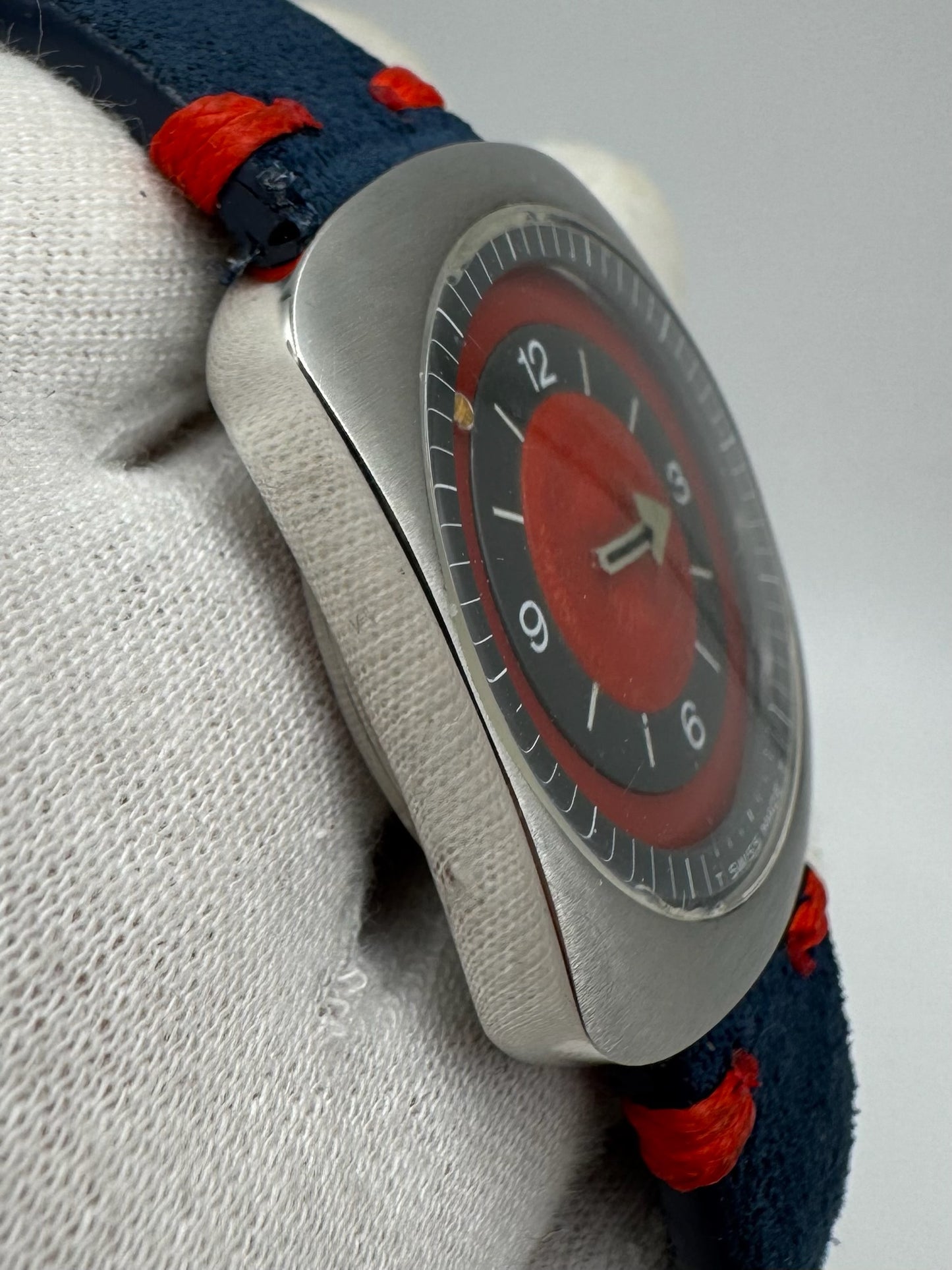 Longines Comet Steel Manual Winding Red Dial (Serviced)