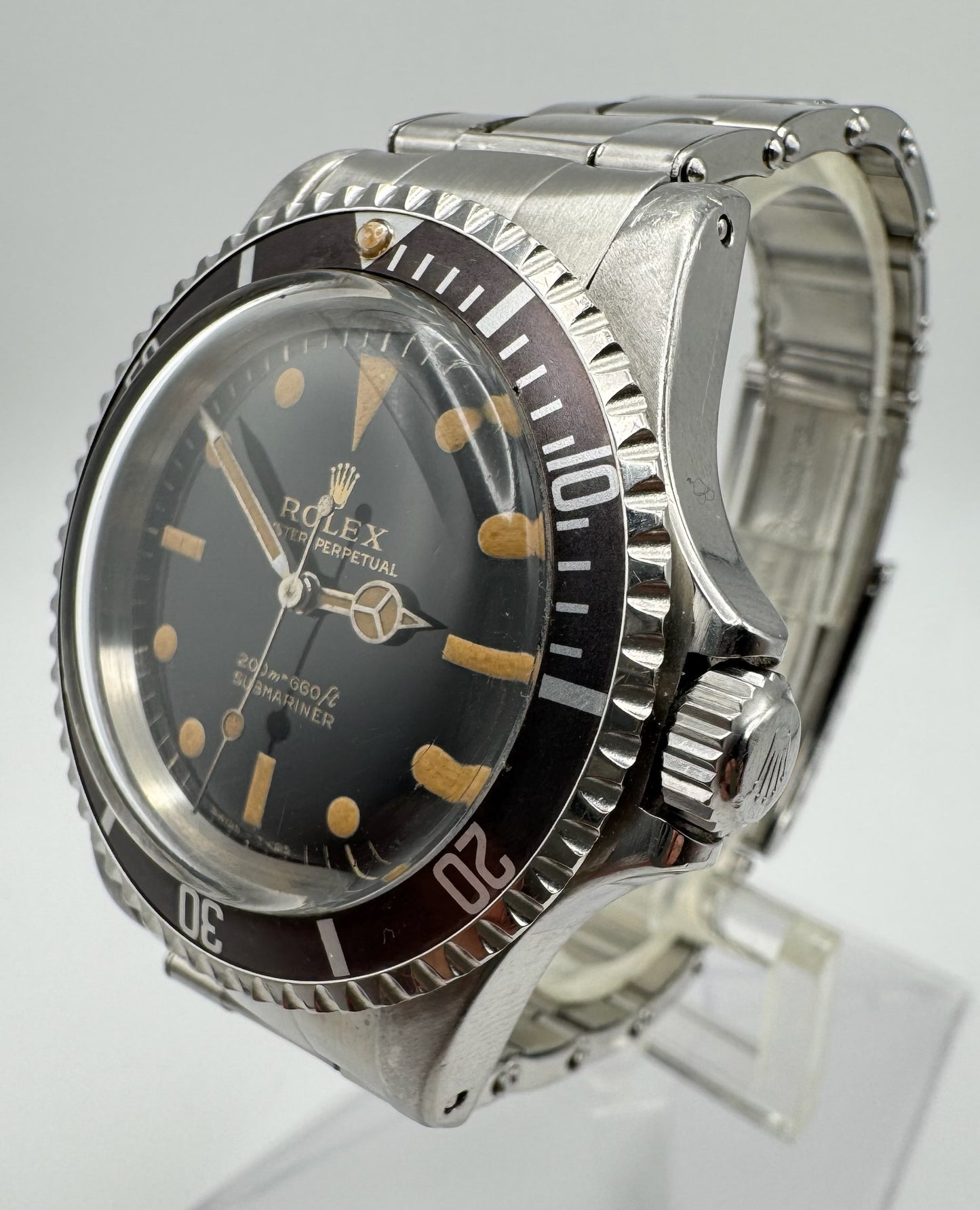 Rolex Submariner 5513 Glossy Gilt Zinc Sulfide Tropical Long 5 Insert 1966 (Full-Set)