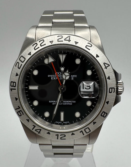 Rolex Explorer II Steel Black Dial Y Serial 2002 (Mint)