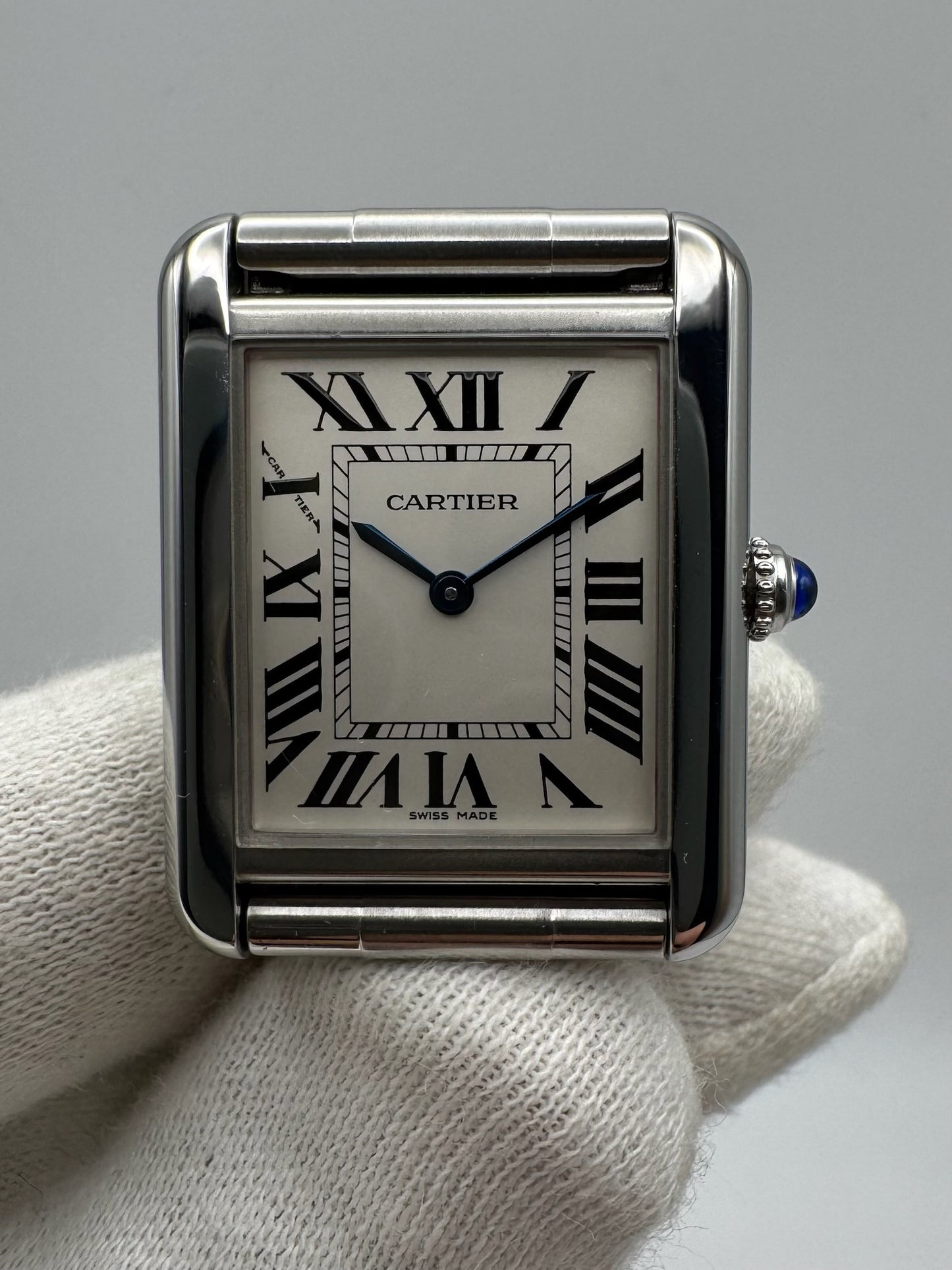 Cartier Tank Solo Full Steel Silver Dial (Mint)