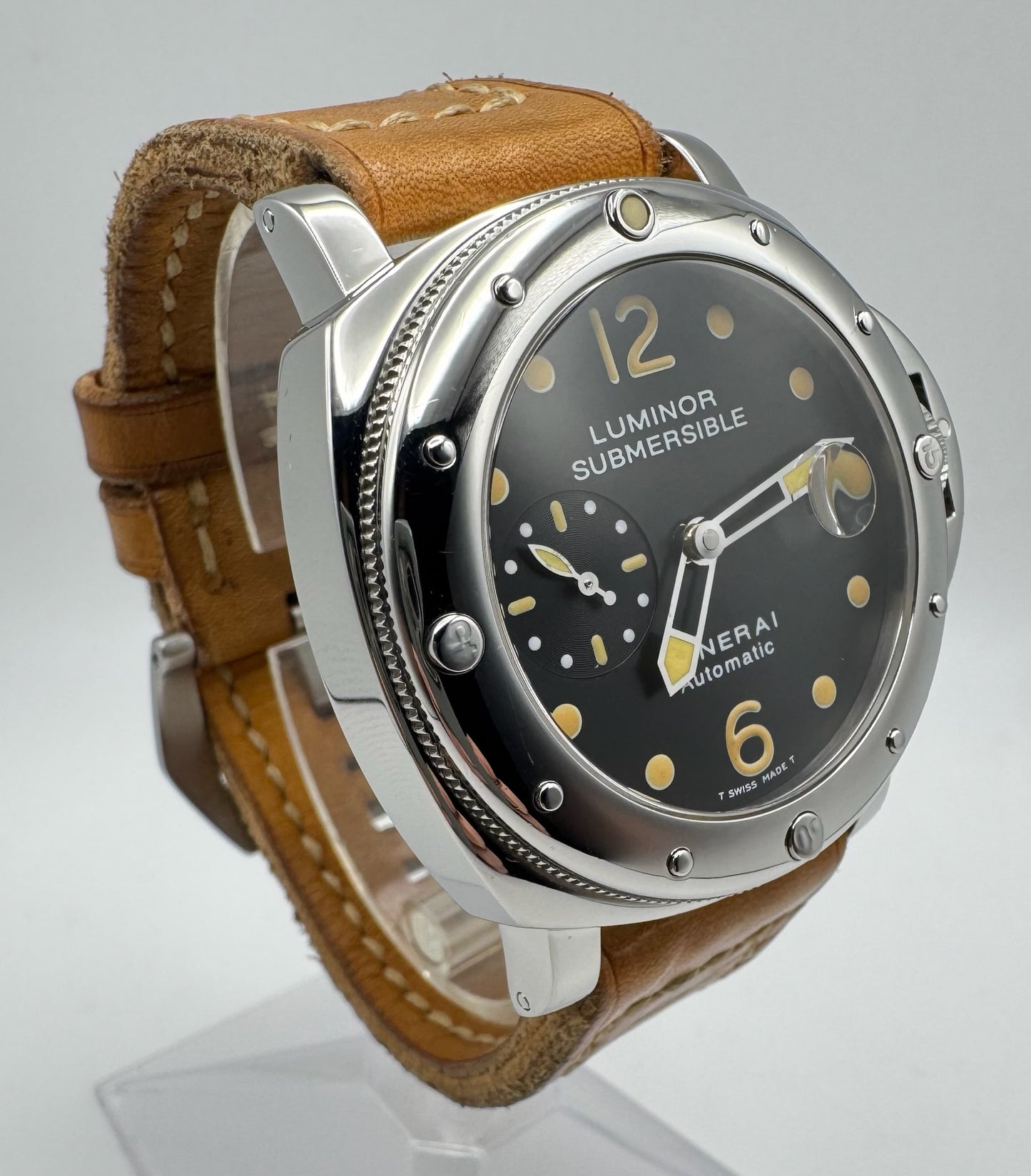Panerai Luminor Submersible PAM24 aka Pica Sub T-Dial Heavy Patina 2000 (Full-Set)
