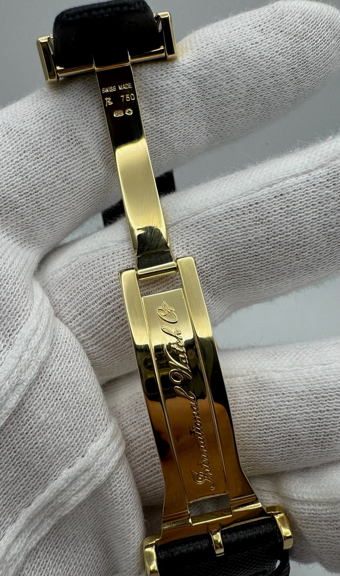 IWC Pilot Double Chronograph Doppelchronograph Pilot Yellow Gold Black Dial 1999 (Full-Set)
