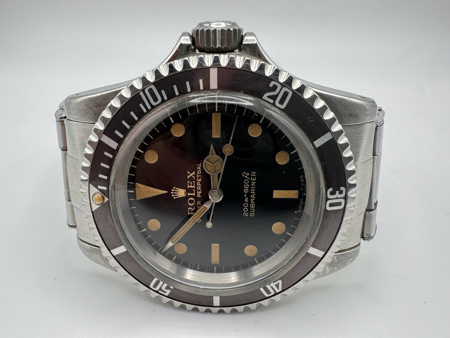 Rolex Submariner 5513 Glossy Gilt Zinc Sulfide Tropical Long 5 Insert 1966 (Full-Set)