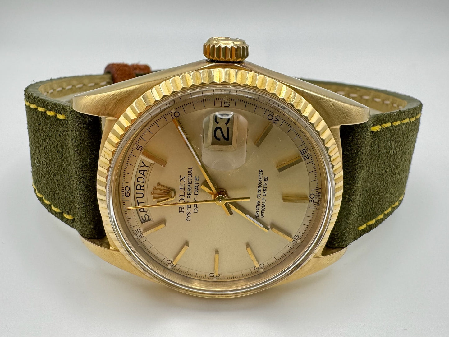 Rolex Day-Date 36 Yellow Gold with Champagne Index 1970