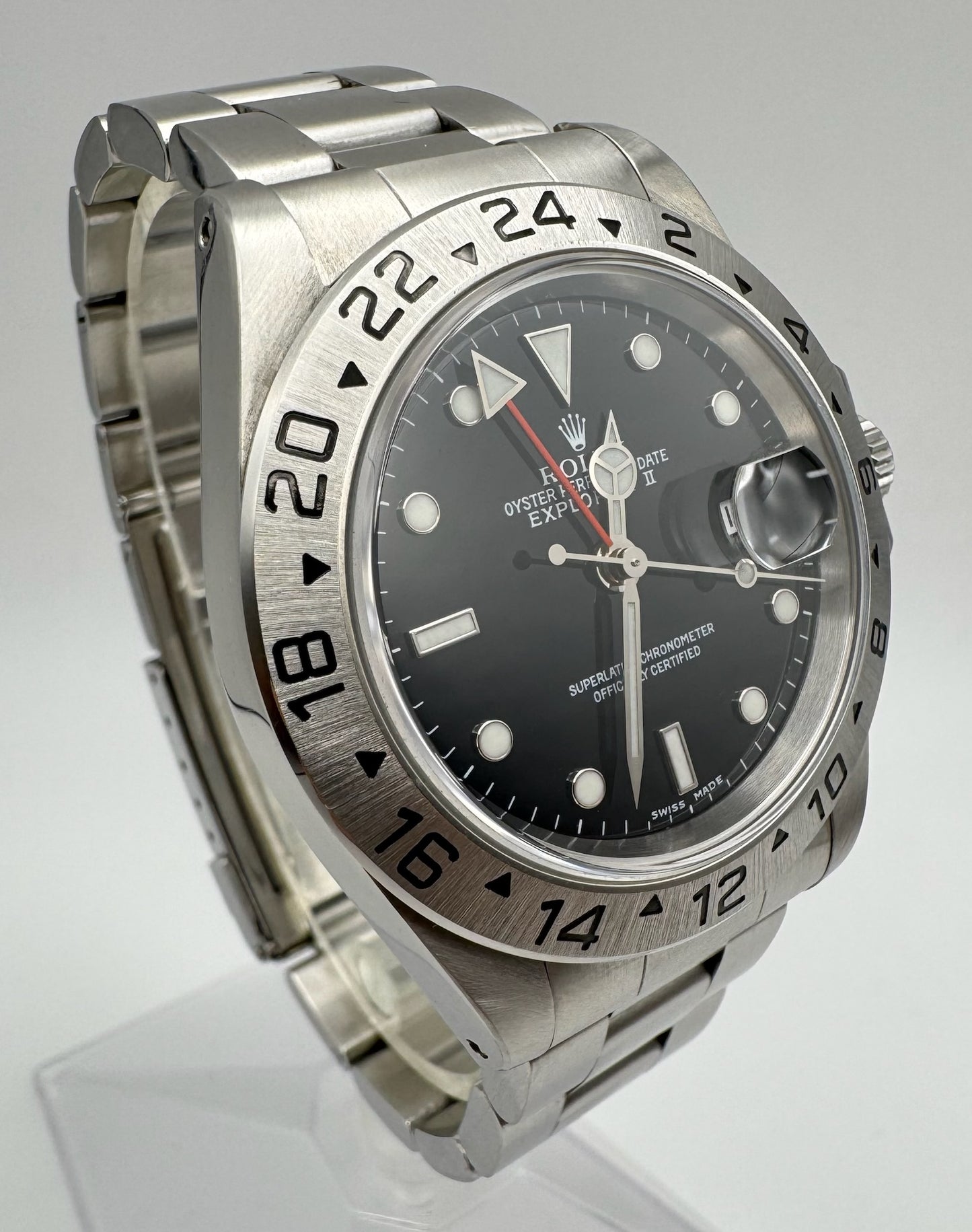Rolex Explorer II Steel Black Dial Y Serial 2002 (Mint)