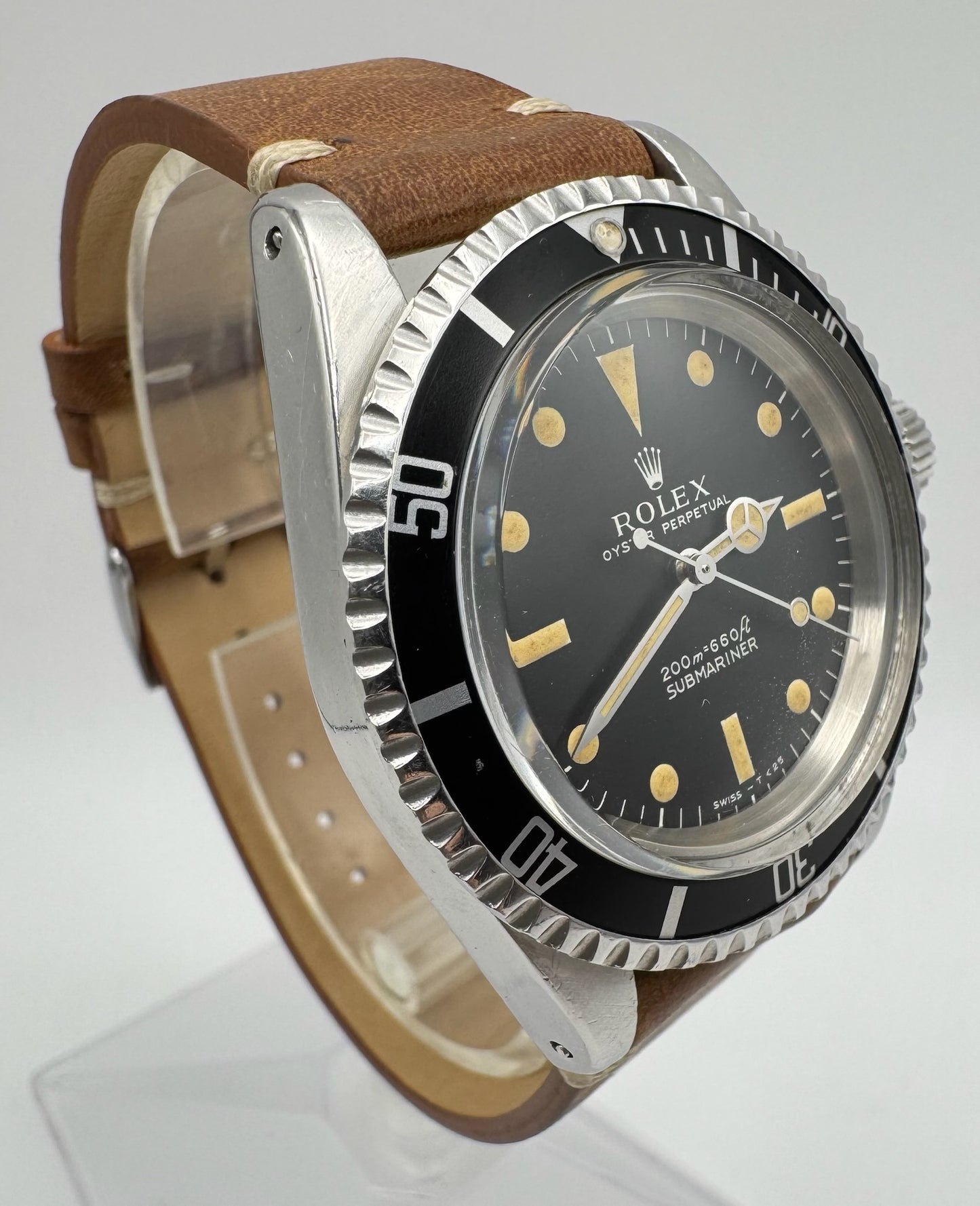 Rolex Submariner No Date 5513 Steel “Meters First” Zinc Sulfide Yellow Patina 1965