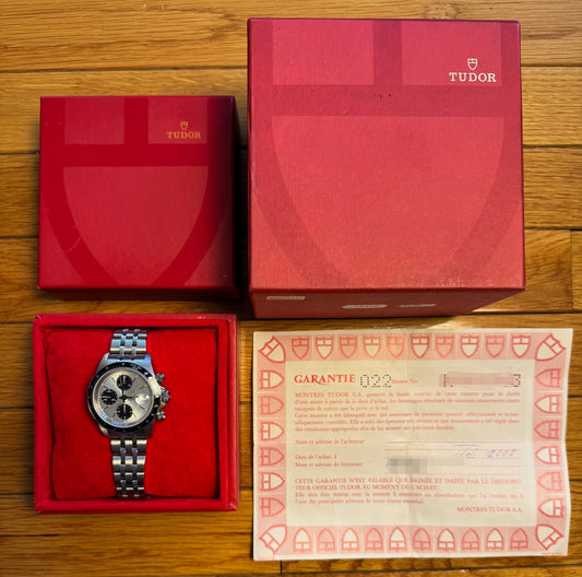 Tudor Prince Date Chronograph Full Steel Silver Dial (Full-Set/Mint)