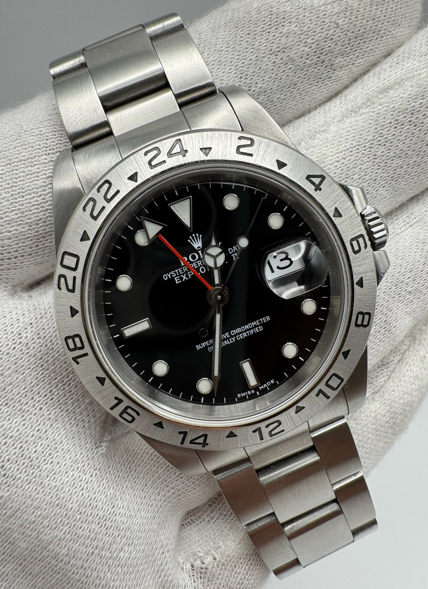 Rolex Explorer II Steel Black Dial Y Serial 2002 (Mint)