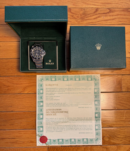 Rolex Sea-Dweller 16660 Matte Dial Heavy Patina 1981 (Full-Set/Unpolished)