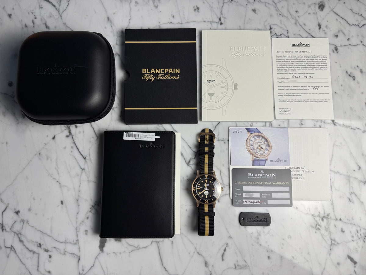Blancpain Fifty Fathoms Mil-Spec L.E. 70th Anniversary Act 3 Bronze Gold 2024 (Unworn/Full-Set)