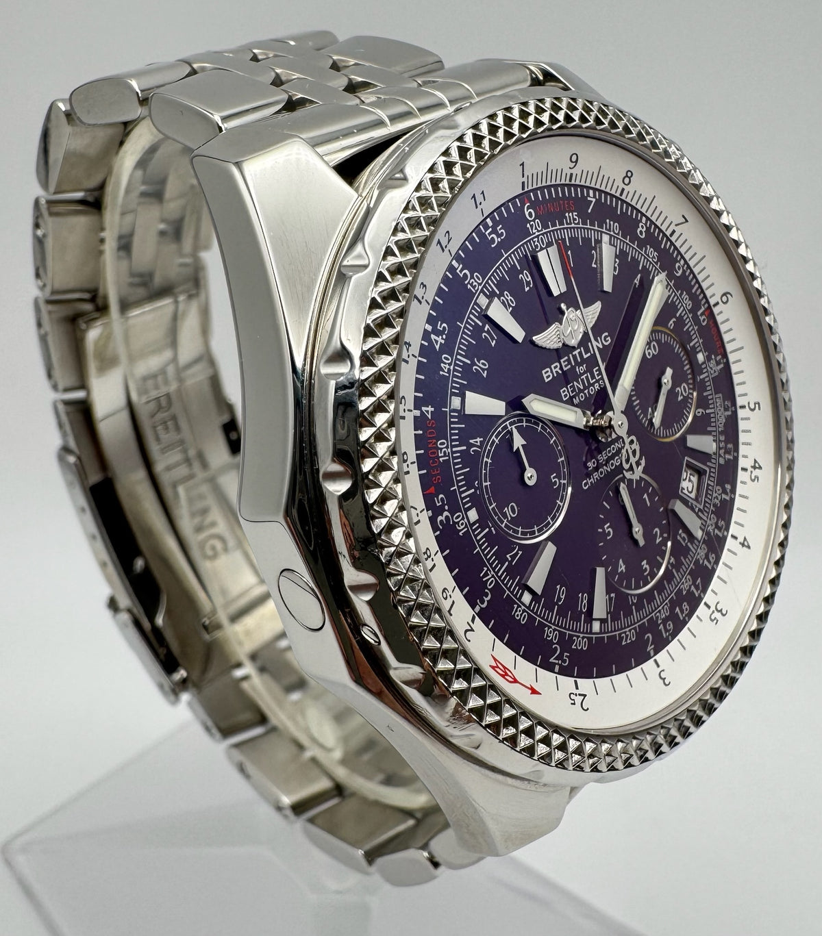 Breitling Bentley Motors For Bentley Motors 30 Seconds Chronograph Purple Dial Extremely Rare (Papers/Serviced)