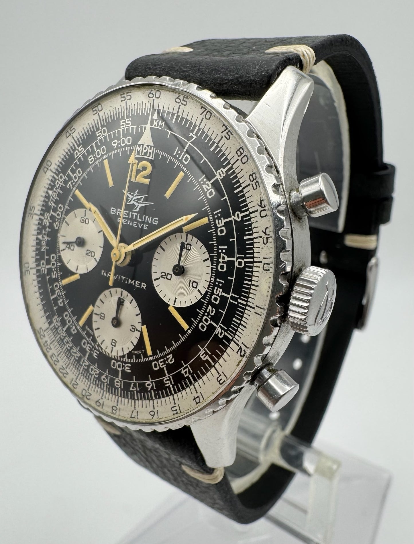 Breitling Navitimer Vintage 806 Steel Twin Jet Stunning Patina (Serviced)