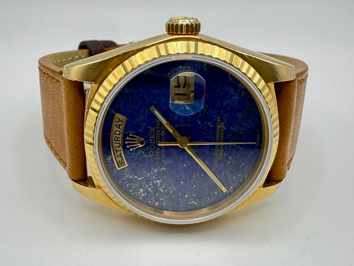 Rolex Day-Date 36 Yellow Gold Lapis Lazuli (Unpolished/Serviced)