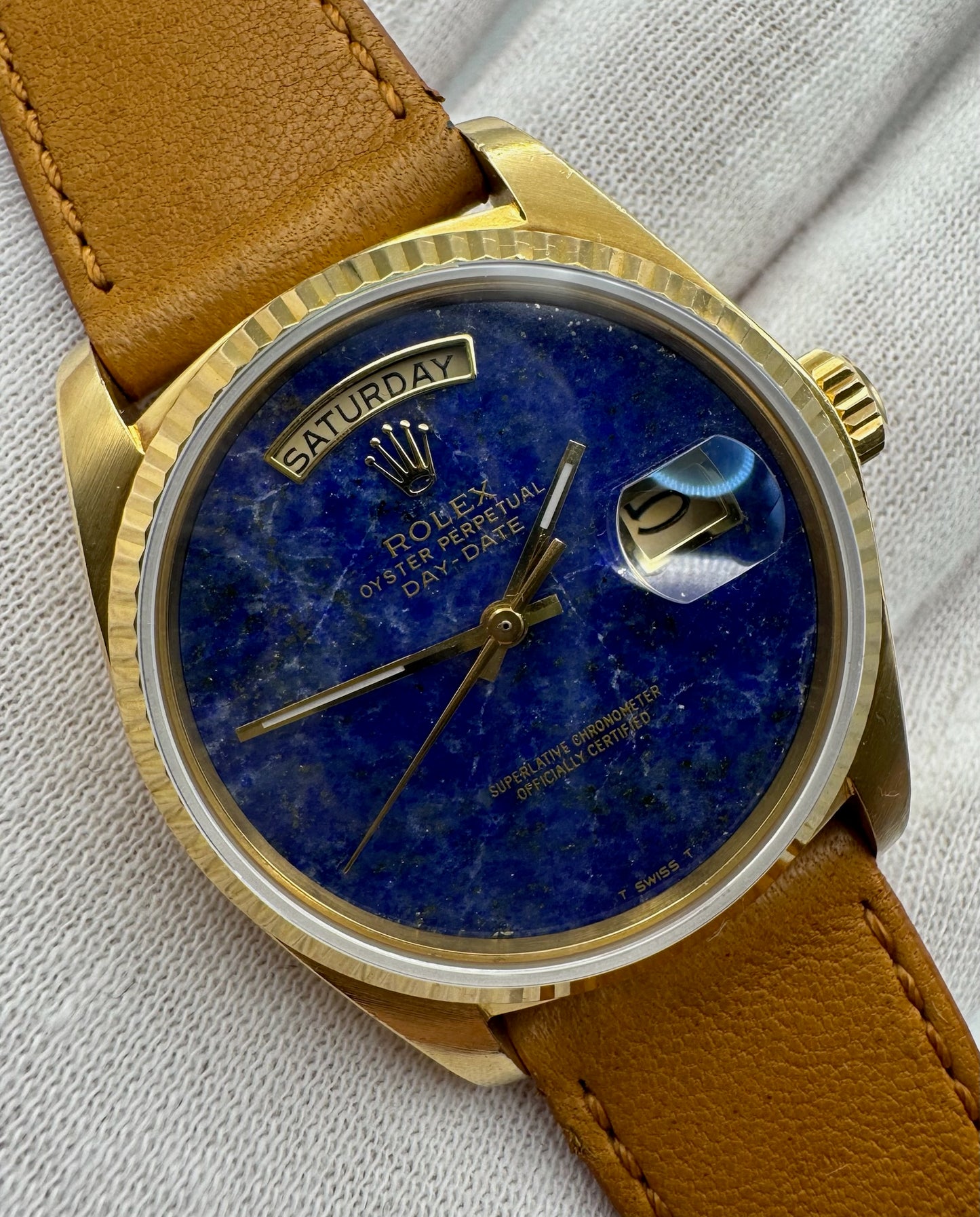 Rolex Day-Date 36 Yellow Gold Lapis Lazuli (Unpolished/Serviced)
