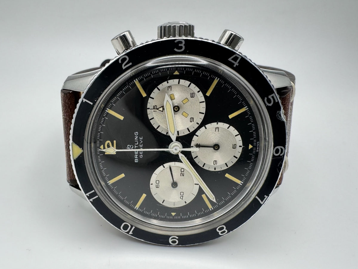 Breitling Co-Pilot Steel 42 Chronograph Yellow Patina (Serviced)