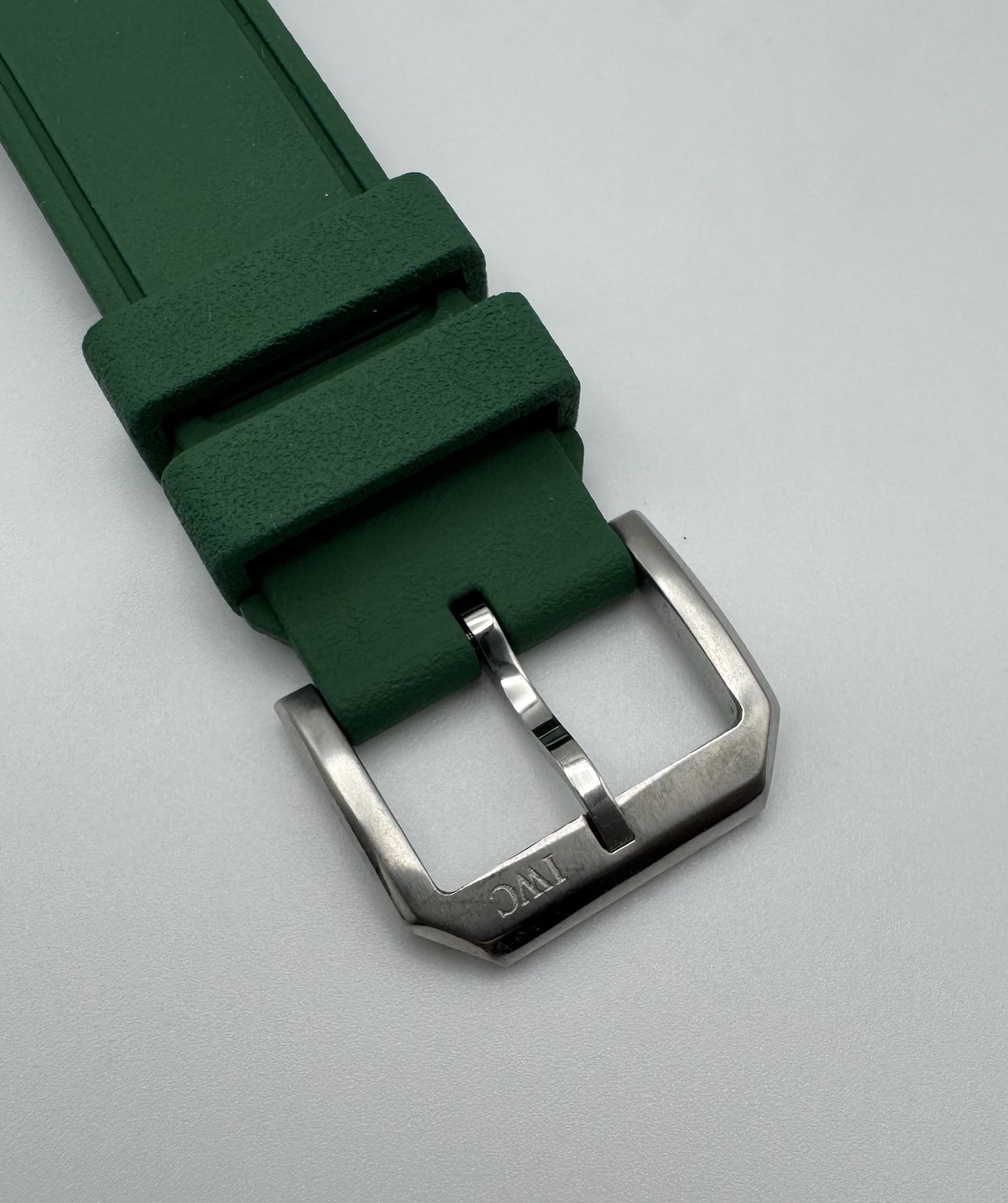 IWC Pilot Chronograph Steel 42 Green Strap (Unpolished)