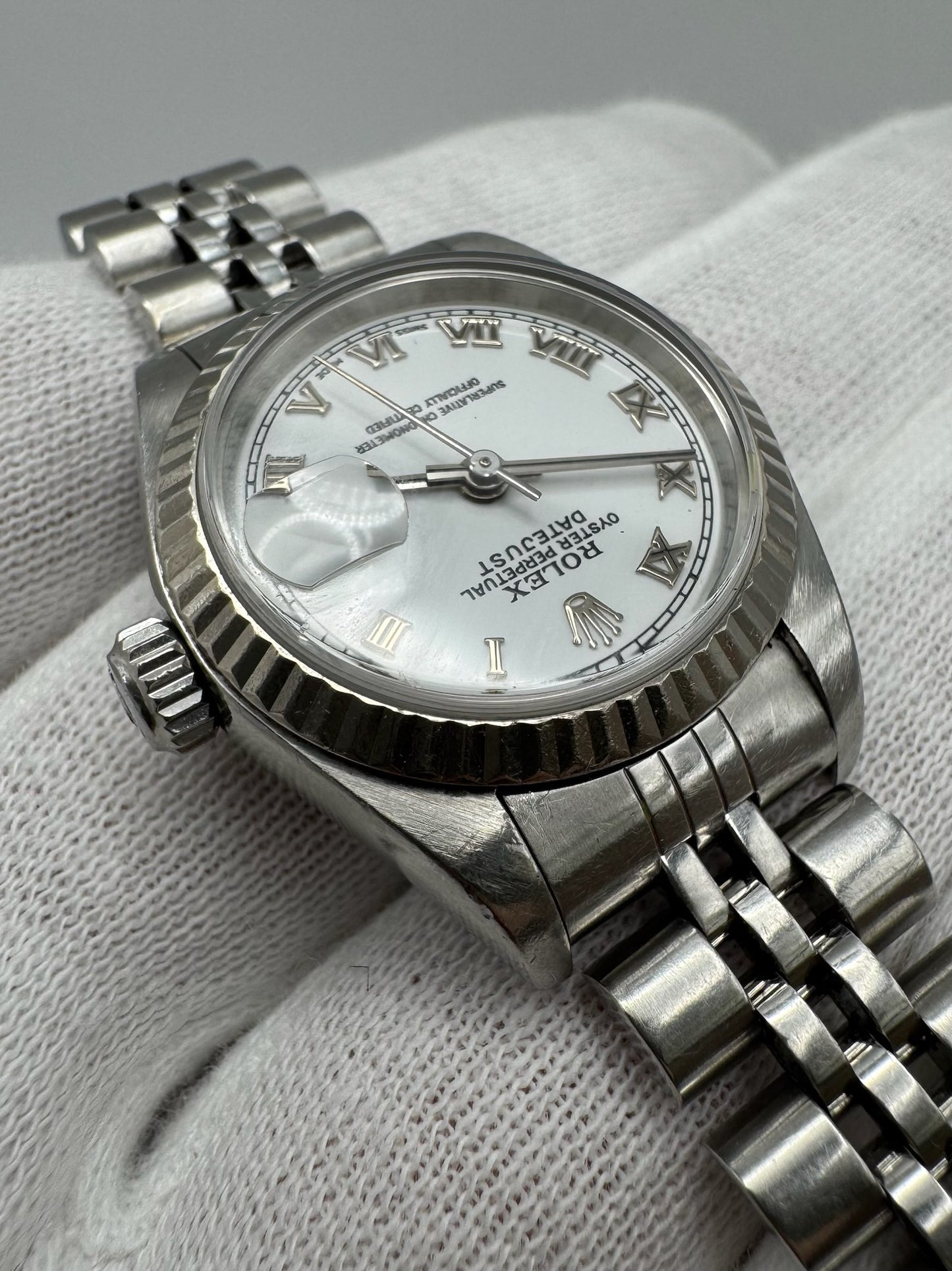 Rolex Lady-Datejust 26 Steel Jubilee White Roman 2001