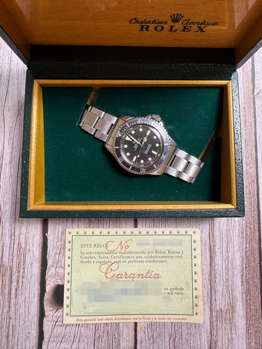 Rolex Submariner No Date 5513 Meters First Blue Insert 1968 (Full-Set)