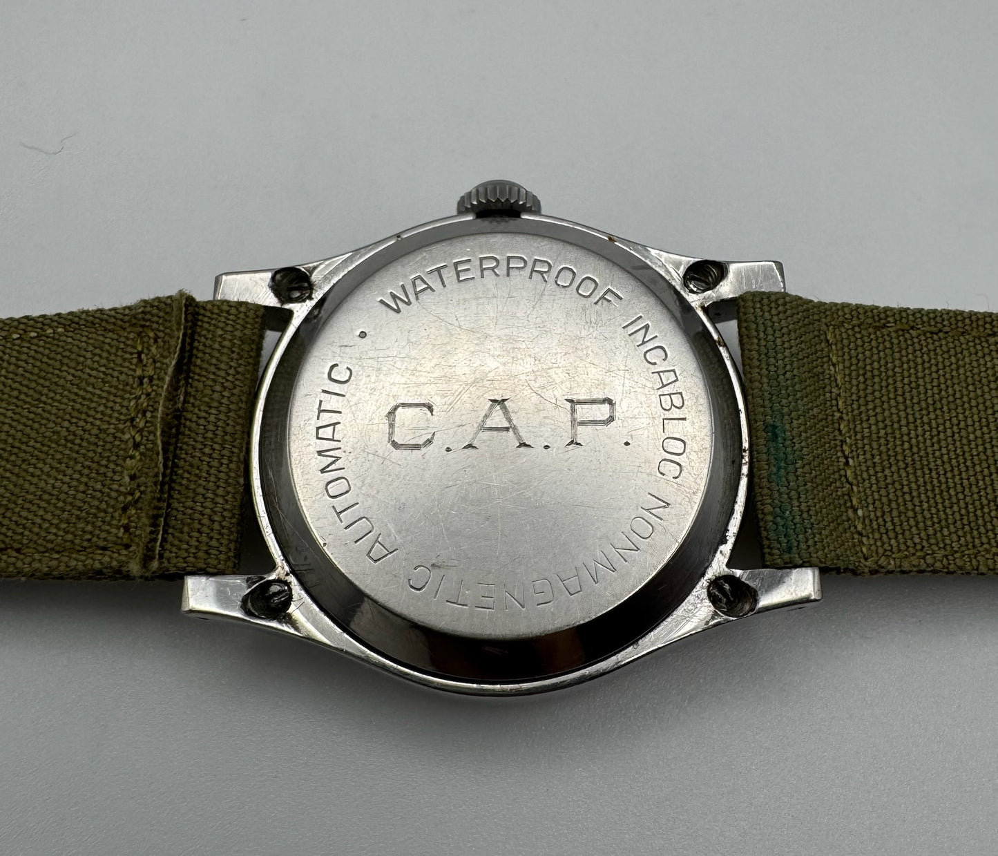 Croton Aquamatic Automatic Bumper WWII Military Watch (Full-Set/Unpolished/Serviced)