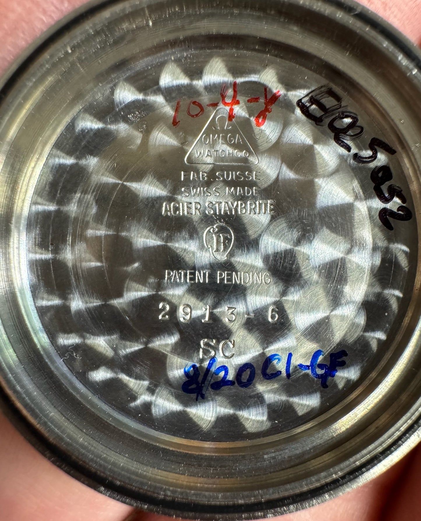 Omega Seamaster 300 Steel Pumpkin Patina Lollipop Hand 1958 (Unpolished/Serviced)