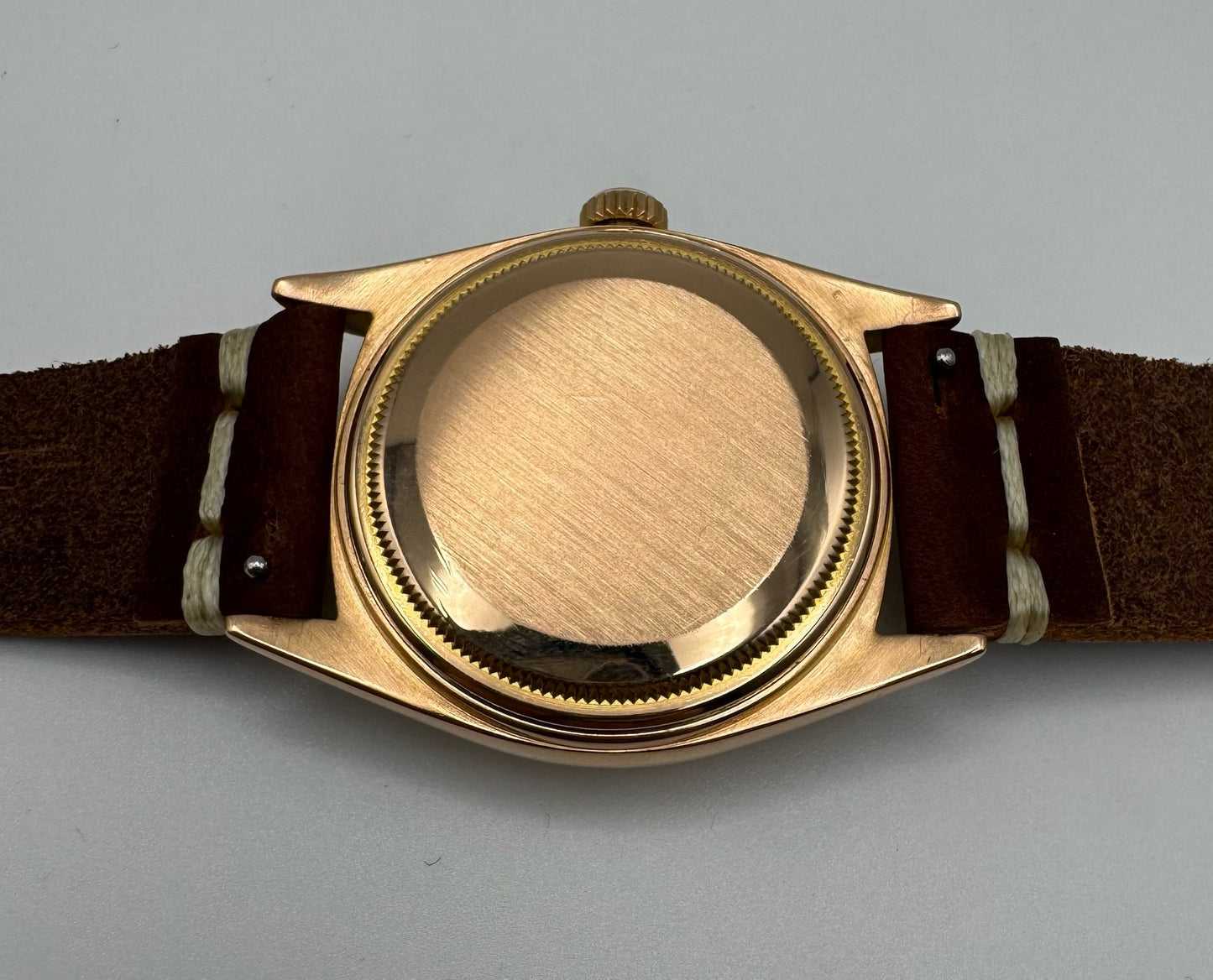 Rolex Day-Date 36 Rose Gold Black Claw Dial 1973 (Mint)