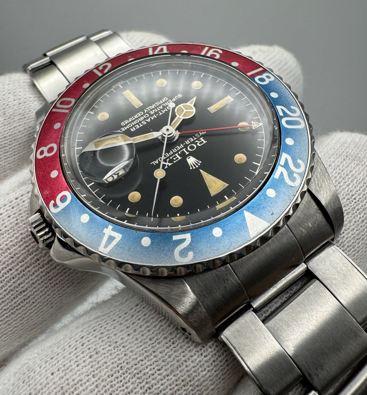 Rolex GMT-Master 1675 Chapter Ring Gilt Dial Pepsi 1960 (Full-Set)