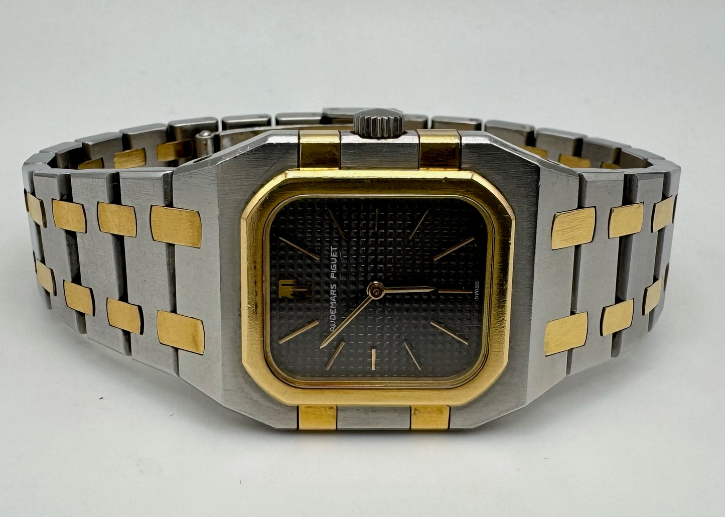 Audemars Piguet Royal Oak Lady Rectangular Lady Quartz 2 Tone Grey Dial Original Owner (Unpolished)