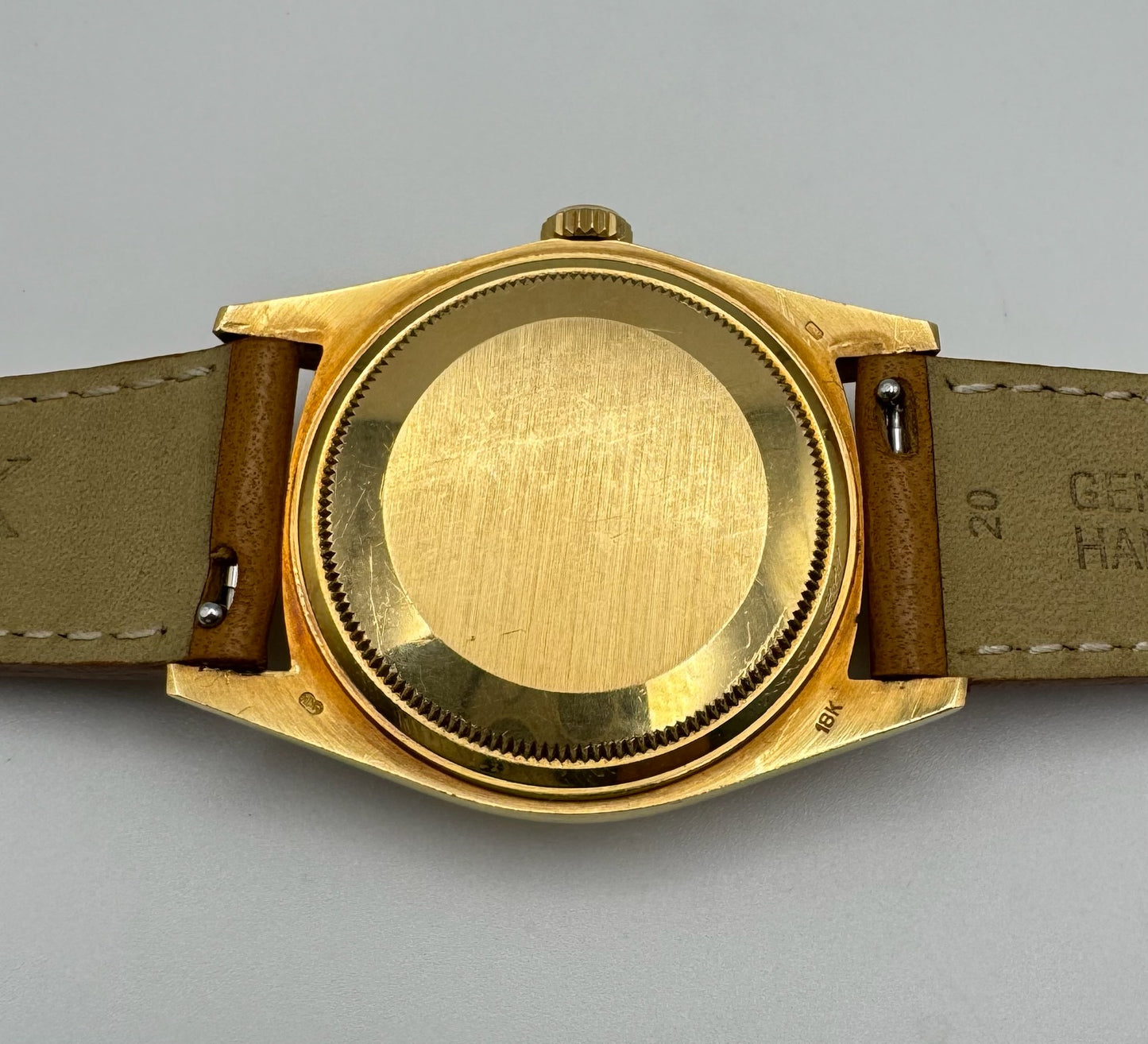 Rolex Day-Date 36 Yellow Gold Head Very Rare Ghost Havana Dial 1977 (Unpolished/Serviced)
