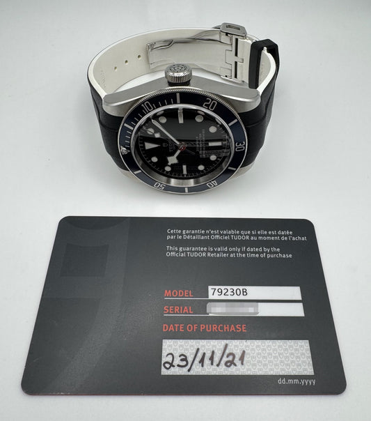Tudor Black Bay Heritage Black Bay Black Dial Blue Bezel 2021 (Full-Set/Unpolished)