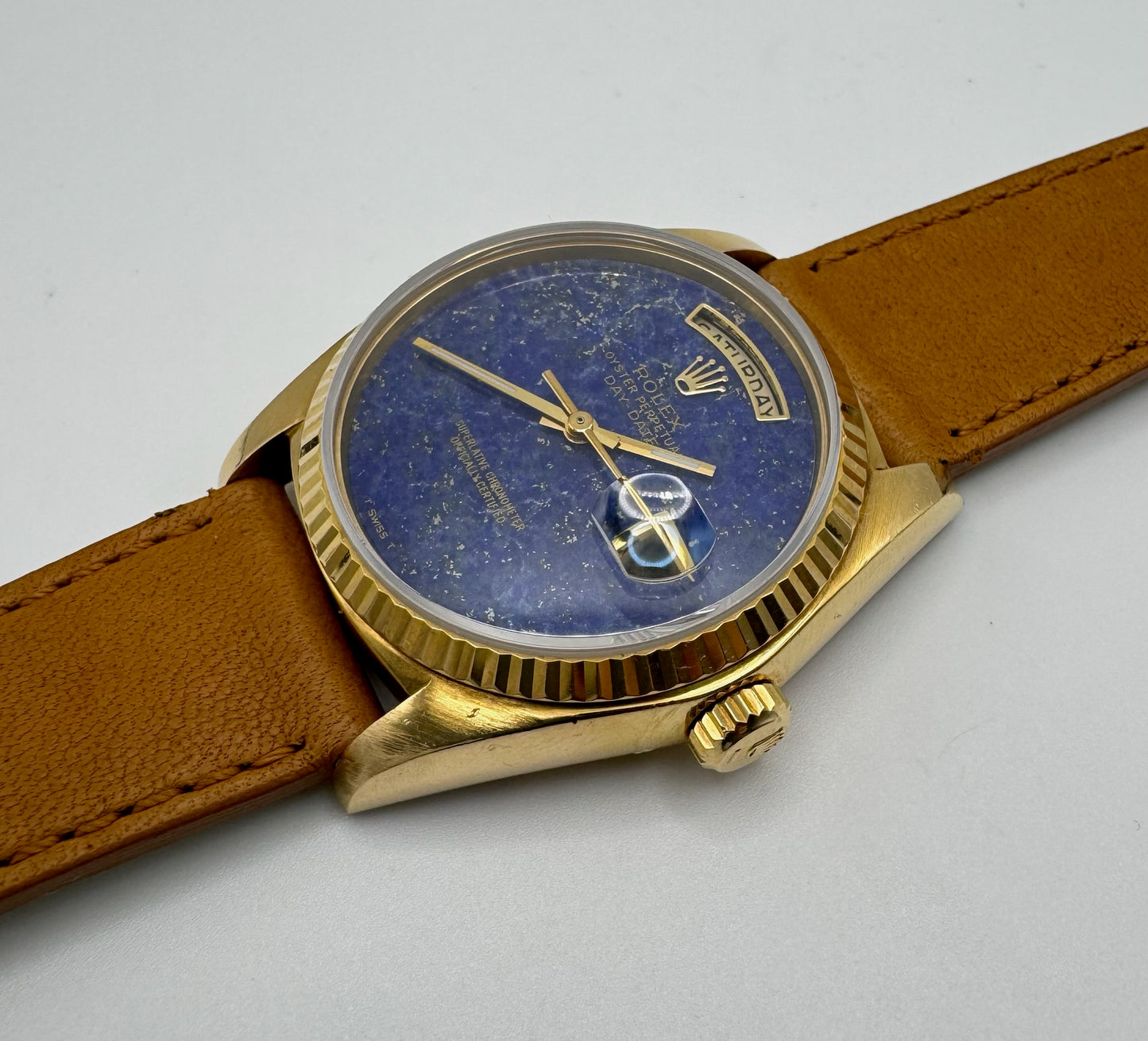 Rolex Day-Date 36 Yellow Gold Lapis Lazuli (Unpolished/Serviced)