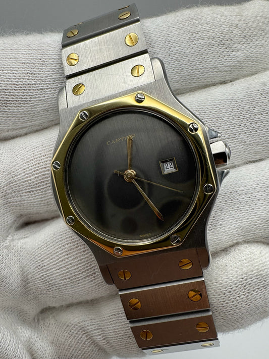 Cartier Santos Octagon 30 Steel/Yellow Gold Ghost Dial Automatic (Serviced)