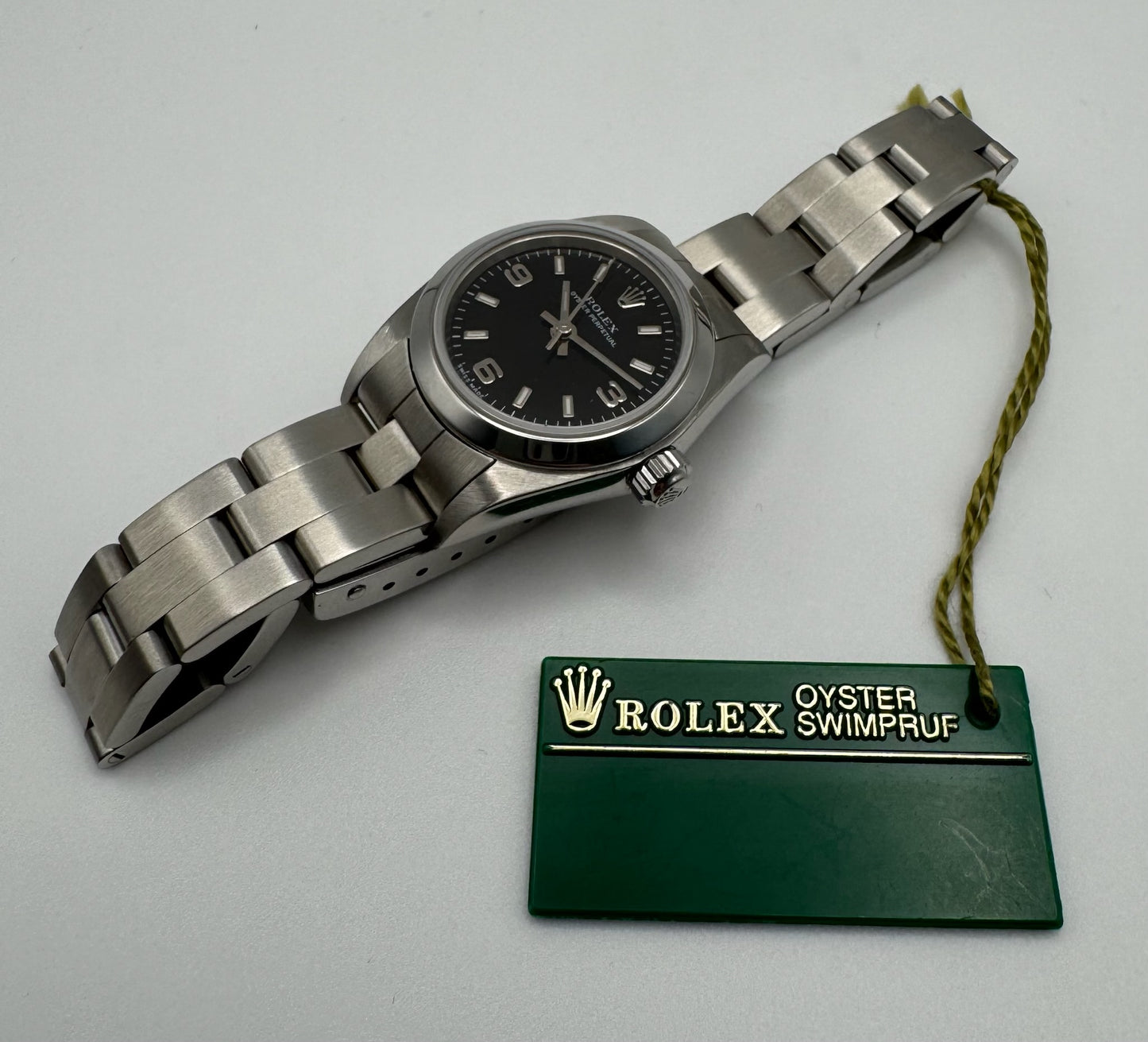 Rolex Oyster Perpetual Lady 24 Full Steel Oyster Black Dial (Mint/Unpolished)
