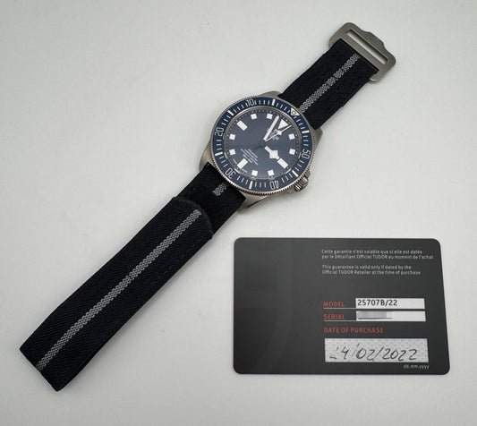 Tudor Pelagos Titanium Blue Dial 2022 (Full-Set/Unpolished)