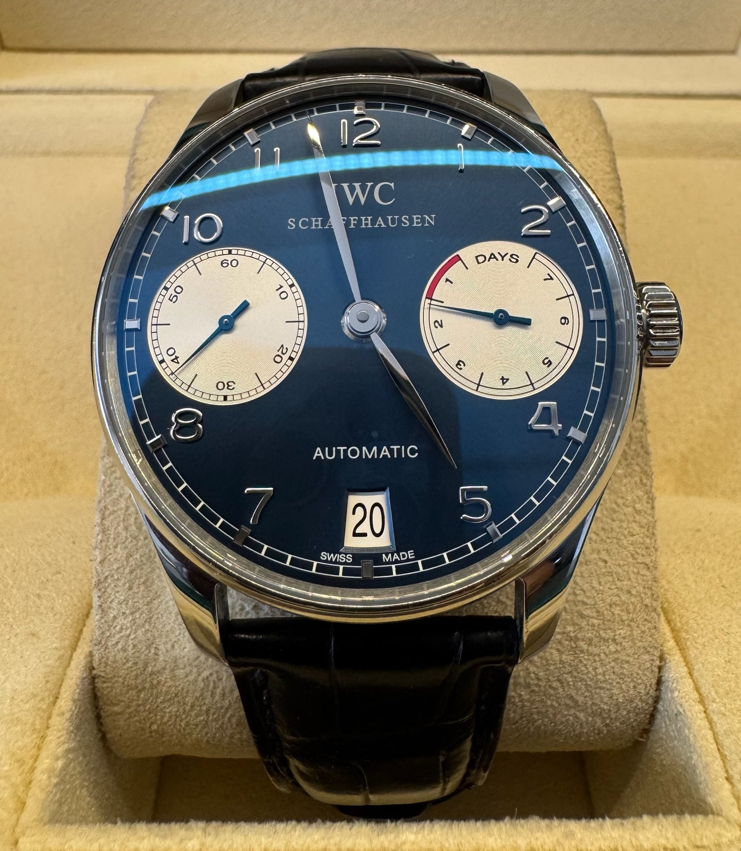 IWC Portuguese Laureus Sport For Good Foundation Blue Dial Limited Edition 1000pcs 2010 (Full-Set/Unpolished)