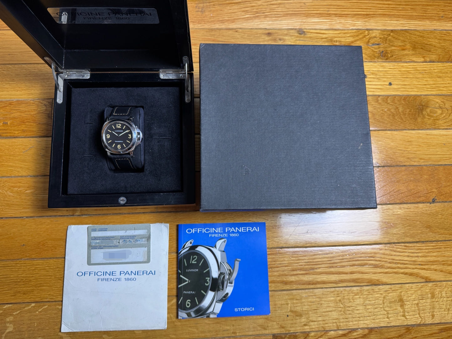 Panerai Luminor Base Pre-A Pumpkin Patina 1998 (Full-Set)