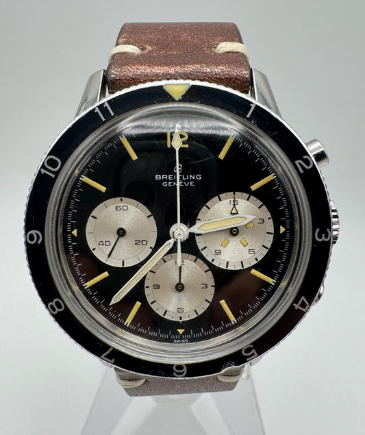 Breitling Co-Pilot Steel 42 Chronograph Yellow Patina (Serviced)