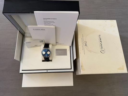 IWC Portuguese Laureus Sport For Good Foundation Blue Dial Limited Edition 1000pcs 2010 (Full-Set/Unpolished)