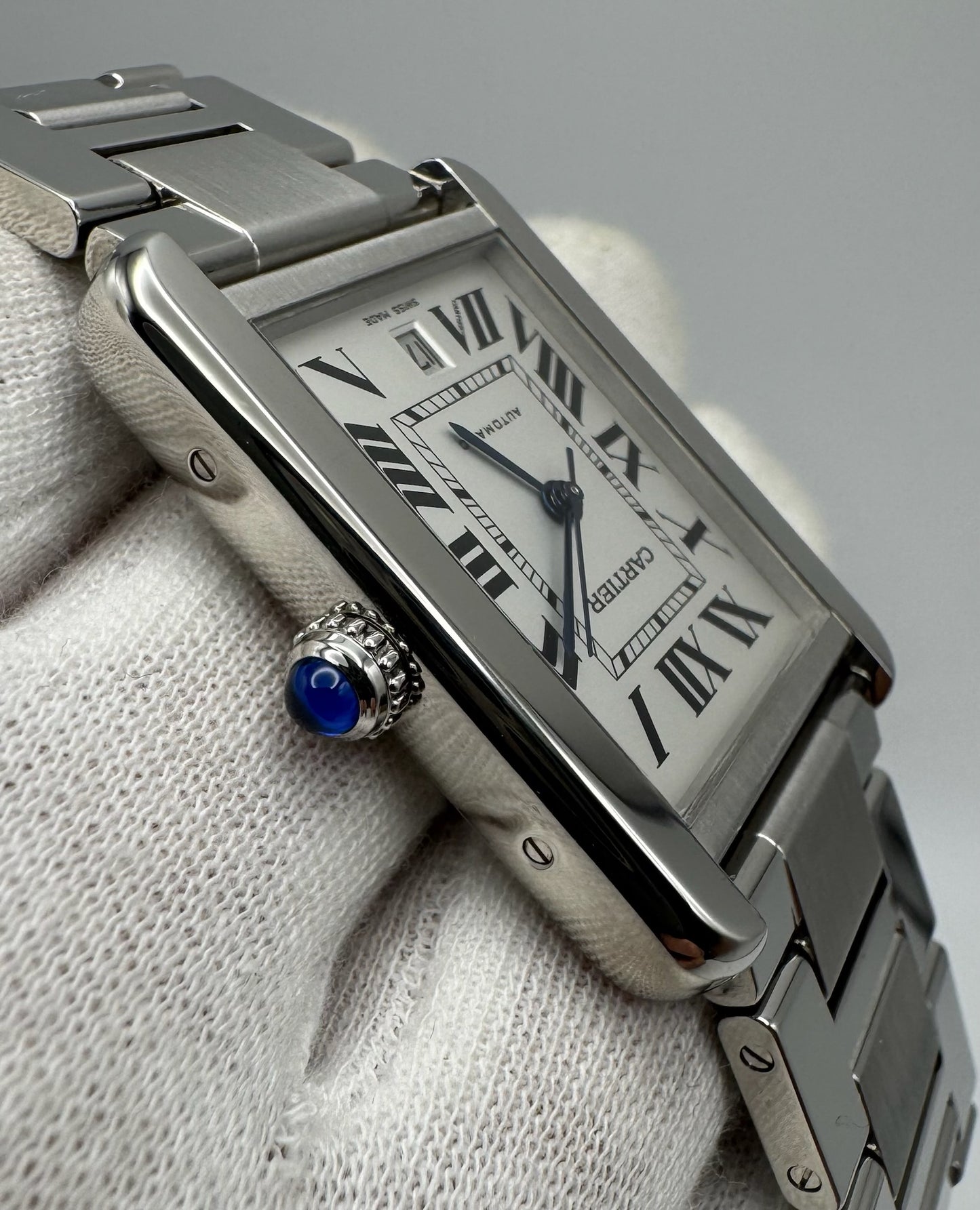 Cartier Tank Solo XL Automatic Full Steel Silver Dial (Mint/Serviced)