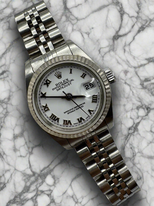Rolex Lady-Datejust 26 Steel Jubilee White Roman 2001