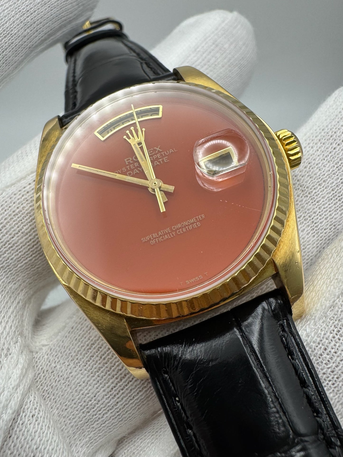 Rolex Day-Date 36 Yellow Gold Coral 1979 (Serviced)