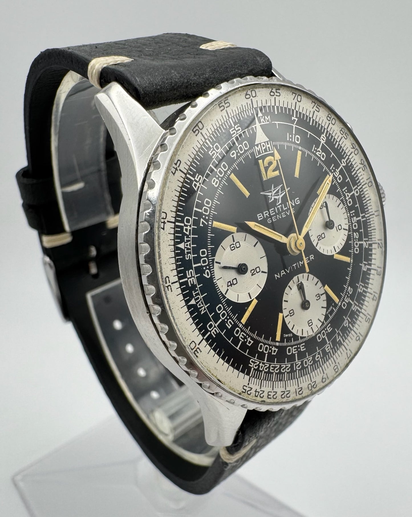Breitling Navitimer Vintage 806 Steel Twin Jet Stunning Patina (Serviced)