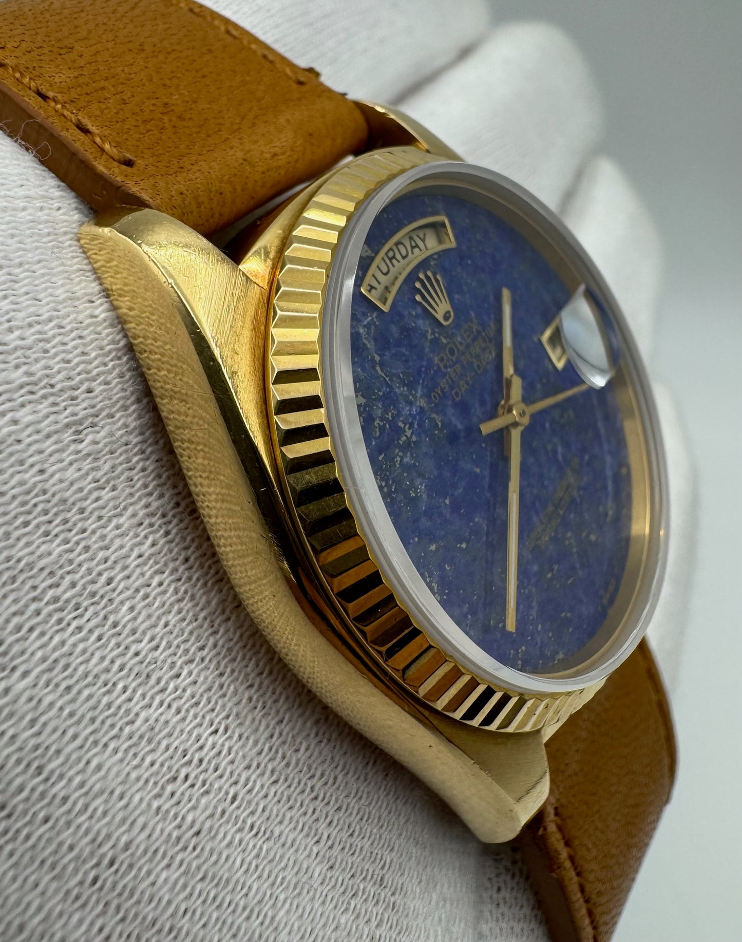 Rolex Day-Date 36 Yellow Gold Lapis Lazuli (Unpolished/Serviced)