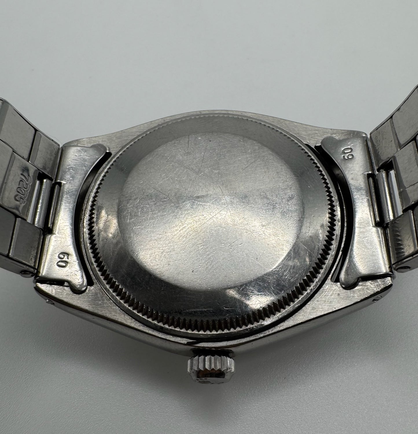 Rolex Oyster Perpetual 34 Full Steel Riveted Bracelet Silver Dial 1966 (Serviced)